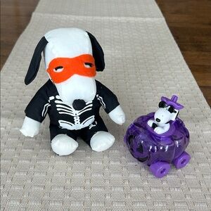 SNOOPY Plush and Purple Pumpkin Bundle